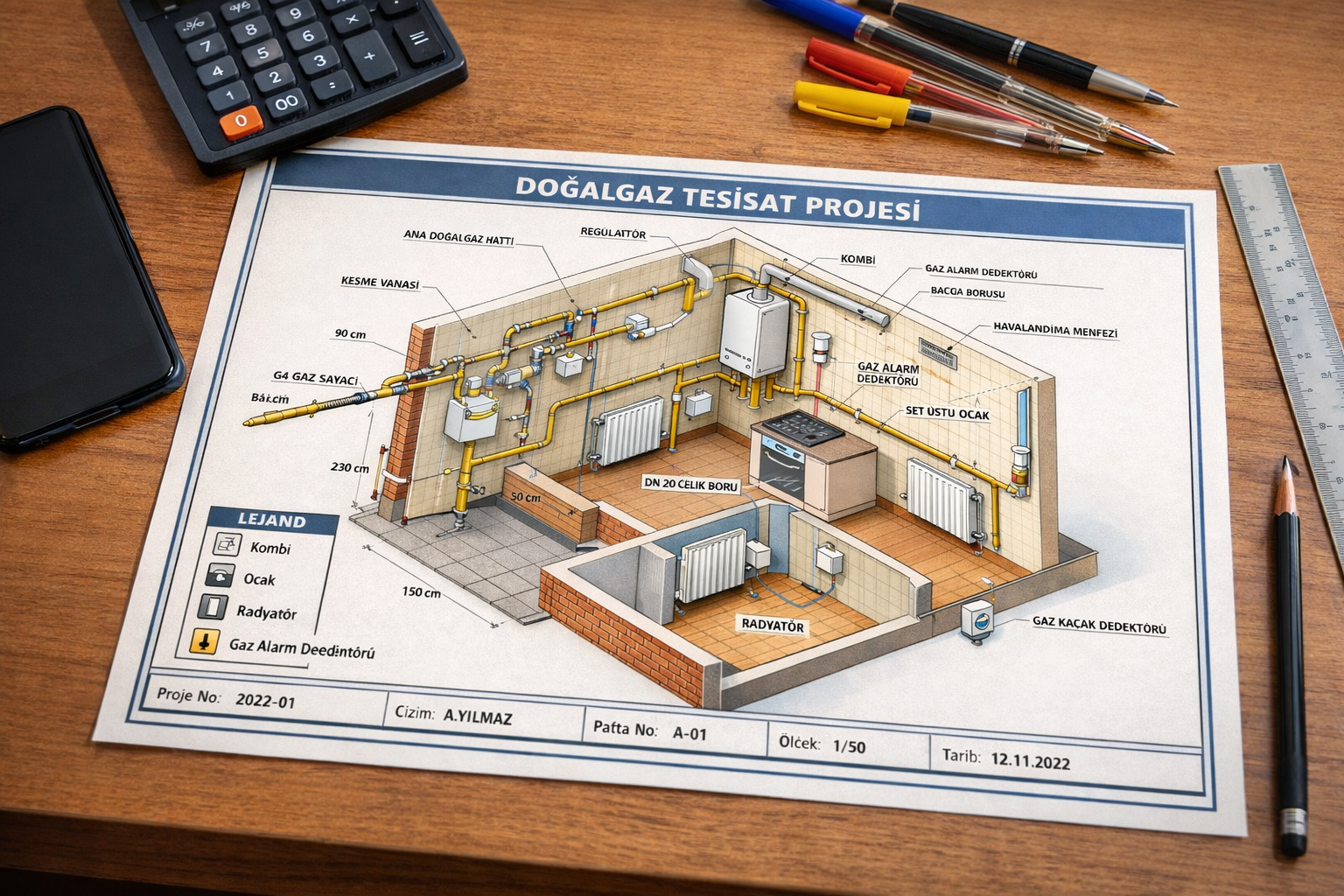 DAİRE DOĞALGAZ PROJESİ